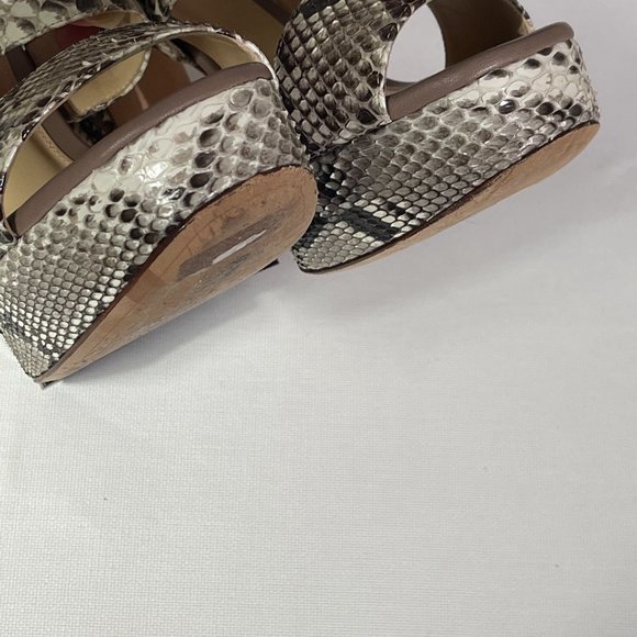 Alexandre Birman Python Leather Sandals. Size 5 - Picture 4 of 10